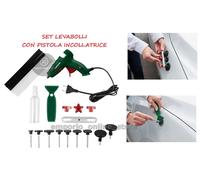 Set levabolli ammaccature auto Parkside pistola incollatrice colla caldo 21 pz