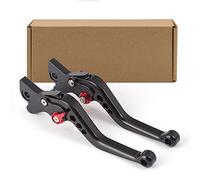 Set Leve Freno e Frizione CNC Regolabile per Moto Piaggio Fly 125 4T, Liberty 50 Nrg - Potenza (Color: Schwarz)