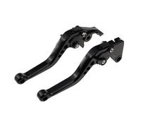 Set Leve Freno E Frizione Corte Con Maniglia Regolabile Per Triumph THRUXTON 2004-2015 THRUXTON Steve McQueen SE 2012 CNC Per Motociclette Nere(Nero)