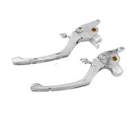 Set leve freno e frizione per moto Adatto per Harley Touring Road King Street Glide Softail Adatto per Sportster 883 1200 XL Dyna Regolatore Leva Frizione Freno pompa freno leva(J Brake Lever)