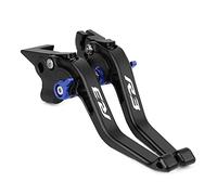 Set Leve Freno e Frizione per Moto Maniglie Leva Freno Leva Frizione per Yamaha R3 YZF-R3 YZFR3 2015-2022 Accessori Moto Leve Freno Frizione Moto (Color : Blu)