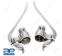 Set leve frizione freno cromate invertite 7/8 pollici adatte a Triumph BSA