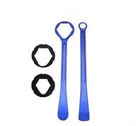Set Leve Pneumatici Cromate Anti-Deformazione 3pz(Blue) | Alluminio per robusto, grip ergonomico, per ideale per riparazioni rapide, resistenza alta pressione