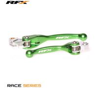 Set leve RFX Race pieghevole forgiato verde KX 65 / 85
