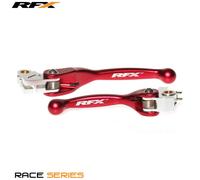 Set Di Leve Flessibili Biglietti RFX Race-Rojo per Moto Ricambi Ciclomotore