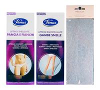 SET LIFTING: Snellente PANCIA E FIANCHI, Ultra-Rapido 14 Giorni 200ml + Rimodellante GAMBE SNELLE, Effetto Ghiaccio 200ml + Fascia Per Capelli (Colori Assortiti)