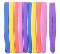 Set Lima Buffer Professionale (10 Pezzi), Bilaterale Grana Grit 100/180 per Manicure e Preparazione Unghie per Nail art e Ricostruzione Unghie Gel Smalto Semipermanente (Rombo)