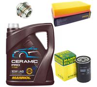 Set Liqui Moly Olio Motore 10W-40 5 Litri + Vite Scarico Audi 80 100 A6