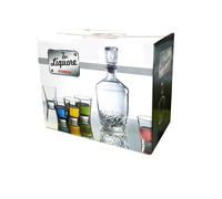 Set liquore della Cerve 1 Bottiglia con tappo + 6 Bicchierini per servire amaro