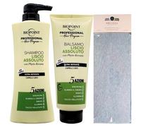 SET LISCIO ASSOLUTO, Per Capelli Lisci: Shampoo Ultra Setosità 400ml + Balsamo Ultra Setosità 350ml + Fascia Per Capelli (Colori Assortiti)