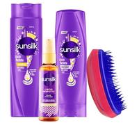 SET LISCIO PERFETTO: Shampoo Per Capelli Lisci 250ml + Balsamo Per Capelli Lisci 200ml + Olio Stylin 75ml + Spazzola Scioglinodi (Colori Assortiti)