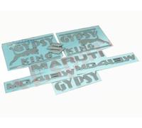 Set Logo Emblema Maruti Gypsy King MG413W In Plastica Cromata @UK