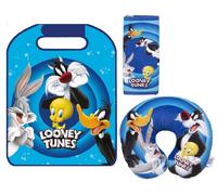 Set Looney tunes con passacintura morbido, cuscino per il collo e proteggisedle