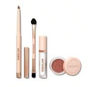 Set luccicante per labbra - Centro palcoscenico, lucidalabbra glitterato di lunga durata, super luminoso e non appiccicoso, rossetto liquido rosa, ideale per il giorno della mamma, il giorno del papà,