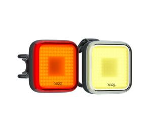 Set luci bici anteriori e posteriori LED Blinder Square Knog