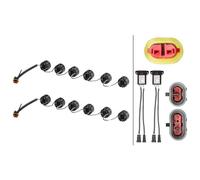 HELLA 2PT 010 458-731 LED-Kit luce guida diurna, LEDayFlex, 24/12V, rotondo, Montaggio, interno, colore diffusore luce cristallino, Cavo 120mm, Frontale d. veicolo, Serie / Kit