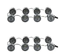 HELLA 2PT 177 696-771 LED-Kit luce guida diurna, LEDayFlex, 24/12V, rotondo, Montaggio, interno, colore diffusore luce cristallino, Cavo 120mm, Frontale d. veicolo, Serie / Kit