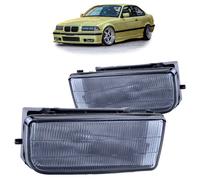 SET Luci Fendinebbia Smoke Vetro Riff. Nero Pass. per BMW E36 Plug & Play