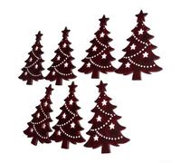 Set Luci per sagome Natale in 7 16.5cm Glow Caldo | Led integrati a basso consumo luce morbida dimensioni compatte per facile da appendere per decorazione parete ingresso