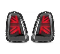 Set Luci Posteriori A LED Union Jack Rosso Nero Mini One Cooper R56 R57 R58 R59