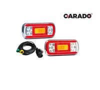 Set luci posteriori LED per rimorchio, roulotte, portabici, barca a baionetta