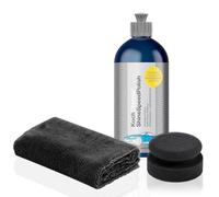 Set lucidante per auto | Koch Chemie Shine Speed Polish 500 ml per una finitura lucida unica + spugna per lucidare + panno per lucidare la vernice per auto, adatto per lucidare le mani e lucidatrice