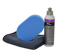 Set lucidante per le mani - Liquid Elements spugna per lucidatura e lucidatura abbinata a Koch Chemie 250 ml con panno di finitura in pratico set (spugna morbida + P3.01 250 ml)