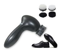 Set lucidatore per scarpe elettrico, kit lucidatore per scarpe portatile Kit per lucidatura scarpe Kit per lucidatura scarpe con 4 testine
