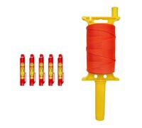 Set lungo 150 m di filo fluorescente per muratori con 5 livelli a bolla per applicazioni accurate di paesaggistica e edilizia