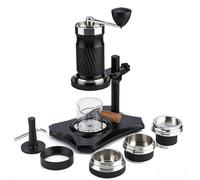 Set macchina da caffè a manovella, macchina for caffè espresso manuale, macchina for caffè espresso portatile a pressione variabile, con scatola di immagazzinaggio, capacità del serbatoio