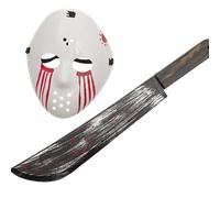 Ciao Kit Halloween Maschera Hockey e Machete Friday Venerdì 13 55cm