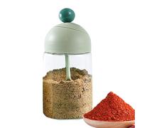 Set macina sale e pepe, dispenser per zucchero, dispenser trasparente per sale con coperchio e cucchiaio, gadget da cucina multifunzionale, antipolvere, facile accesso per ingredienti