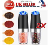 Set macina sale e pepe elettrico da 2 pezzi con sensore di gravitÃ e grado di grossolanitÃ , Regno Unito