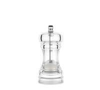 Set macina sale e pepe in acrilico con rotore in ceramica regolabile, agitatori da cucina trasparenti(1X4 inch)