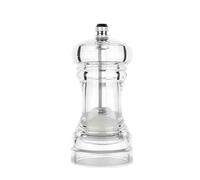Set macina sale e pepe in acrilico con rotore in ceramica regolabile, agitatori da cucina trasparenti(1X6 inch)