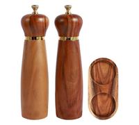 Set macina sale e pepe in legno, macinapepe e sale in legno, macinapepe regolabile, macinapepe, macinapepe - macinapepe - macinapepe - macinapepe - macinapepe - macinino per bottiglie e peperoncino