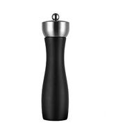 Set macina sale e pepe in legno nero di alta qualità, 30,5 cm, in acciaio inox, ricaricabile, regolabile, grossolanità, perfetto per cucinare e mangiare a casa
