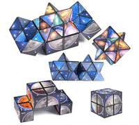 Set magico 2 in 1, cubo magico a forma di cielo stellato, infinito 3D, cubo di trasformazione 3D, cubo magico per bambini da 6 a 12 anni