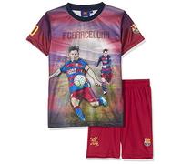 Set maglia + pantaloncini Fc Barcelona - Lionel Messi - Collezione ufficiale FC Barcellona - Taglia Bambino, blu, 4 anni