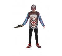 Set maglia stampa It pagliaccio assassino pauroso con maschera