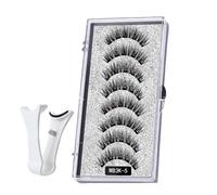 Set magnetiche - artificiali magnetiche da 5 pezzi | riutilizzabili con clip per l'uso quotidiano | Leggero e confortevole per un look naturale, facile da usare