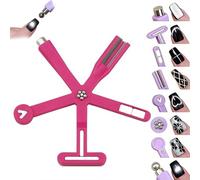 Set magnetico 8 in 1 per principianti multifunzione per nail art, design portatile, comodo per effetti di smalto gel fai da te, include modelli preimpostati (rosa)