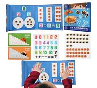 Set magnetico dieci fotogrammi,Magnetic dieci frame | Contatori colorati, addizione e sottrazione puzzle matematici magnetici | Giochi di matematica divertenti per la scuola materna Giocattoli di