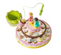 Set magnetico - Torta musicale rotante elettrica, pannello componenti elettronici, struttura in materiale ABS, unità batteria interattiva, attrezzatura per bambini e scuole