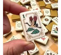 Set Mahjong da viaggio Mini America, tessere da gioco vintage