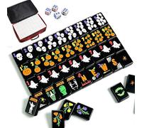 Set Mahjong, set di 160 piastrelle Mahjong americane in acrilico a 4 strati