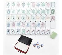 Set Mahjong, set di 160 piastrelle Mahjong americane in acrilico a 4 strati