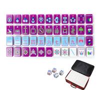Set Mahjong, set di 160 piastrelle Mahjong americane in acrilico a 4 strati