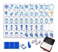 Set Mahjong, set di 160 piastrelle Mahjong americane in acrilico a 4 strati