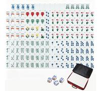 Set Mahjong, set di 160 piastrelle Mahjong americane in acrilico a 4 strati